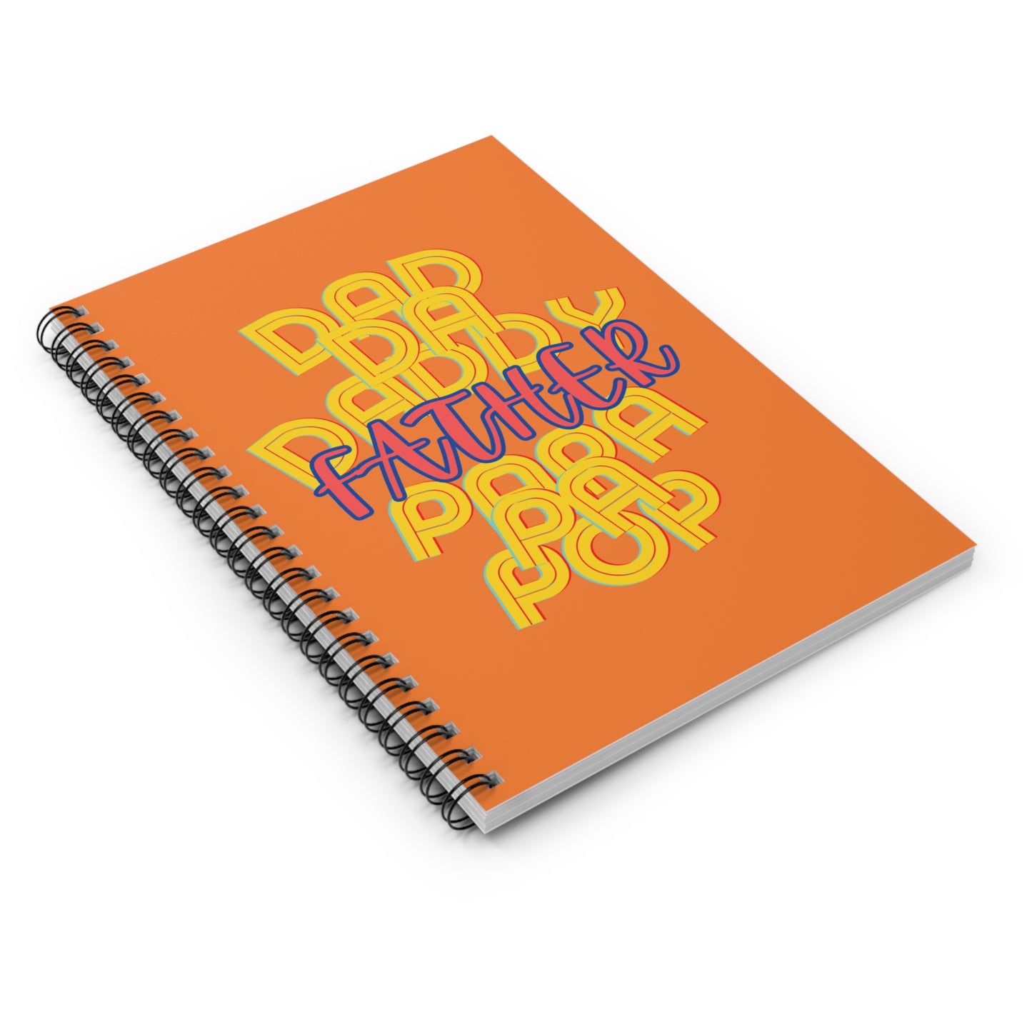 Father Orange Ruled Line Journal - Dad Papa Love Writing Gift for Men