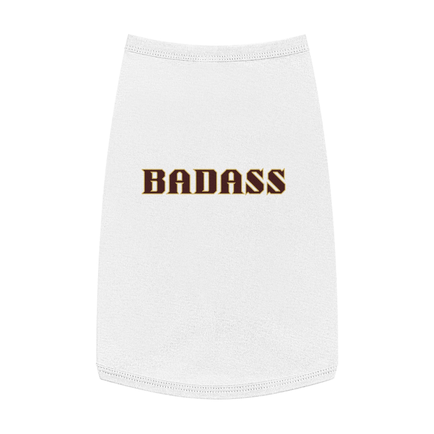 Badass Pet Tank Top, funny, snarky, attitude, bold, dog clothes, gifts, pet fashions, furry friends, cotton, dog shirts, cat shirts