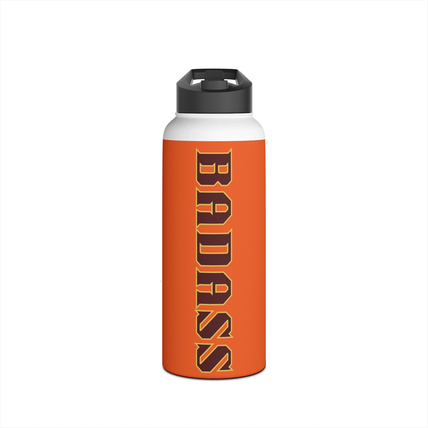 Badass Stainless Steel Water Bottle, Strong, Confident, Empowered, Bold, Exercise, Workout, Eco Friendly, Gender Neutral, Men, Women, Gifts
