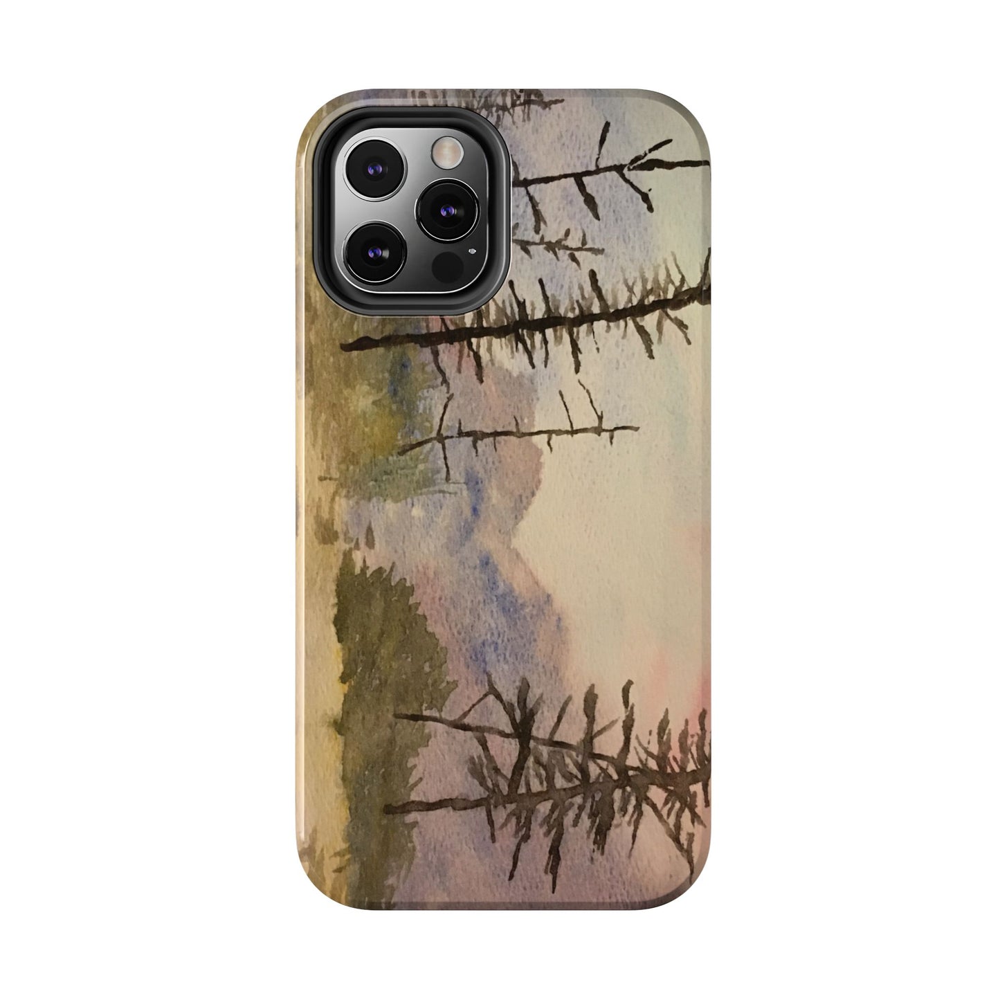Glacier National Park After Fire Tough Phone Cases, iPhone & Samsung cases, wireless charging, mountains, nature, original artwork, gifts