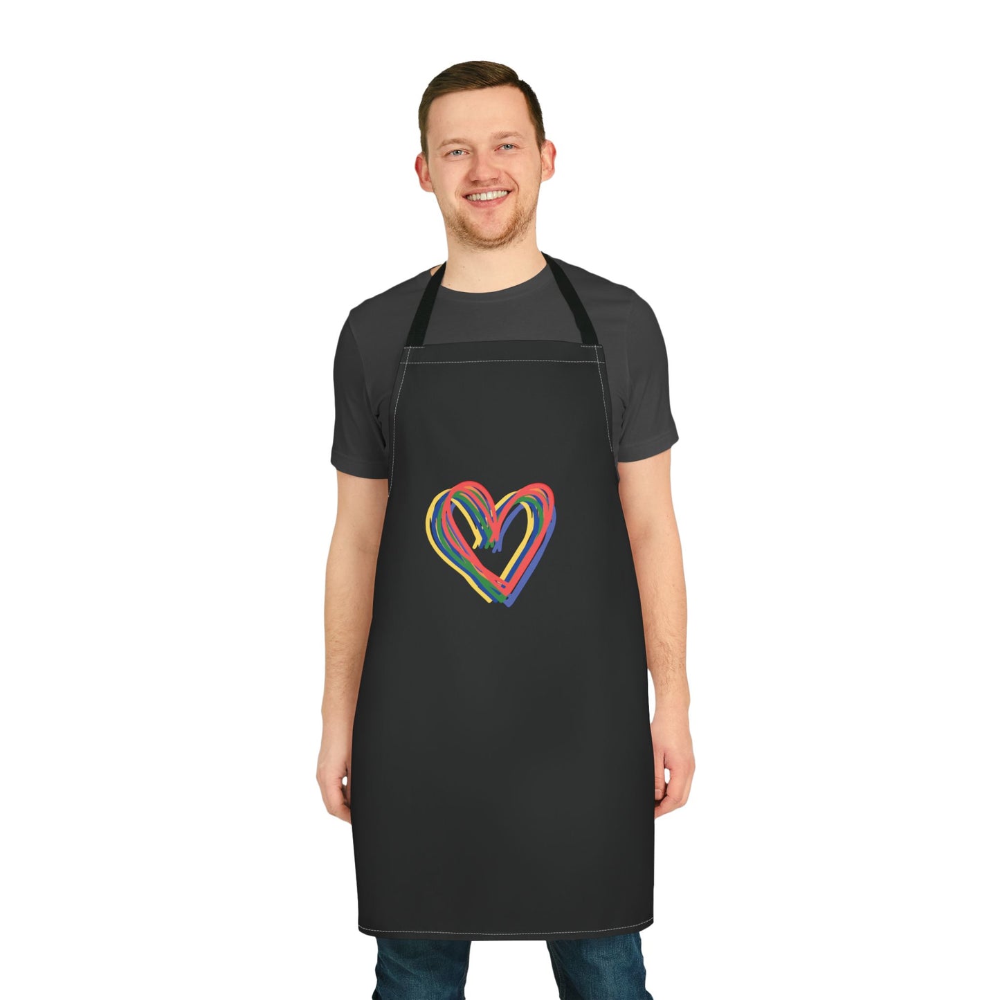 Rainbow Hearts Apron