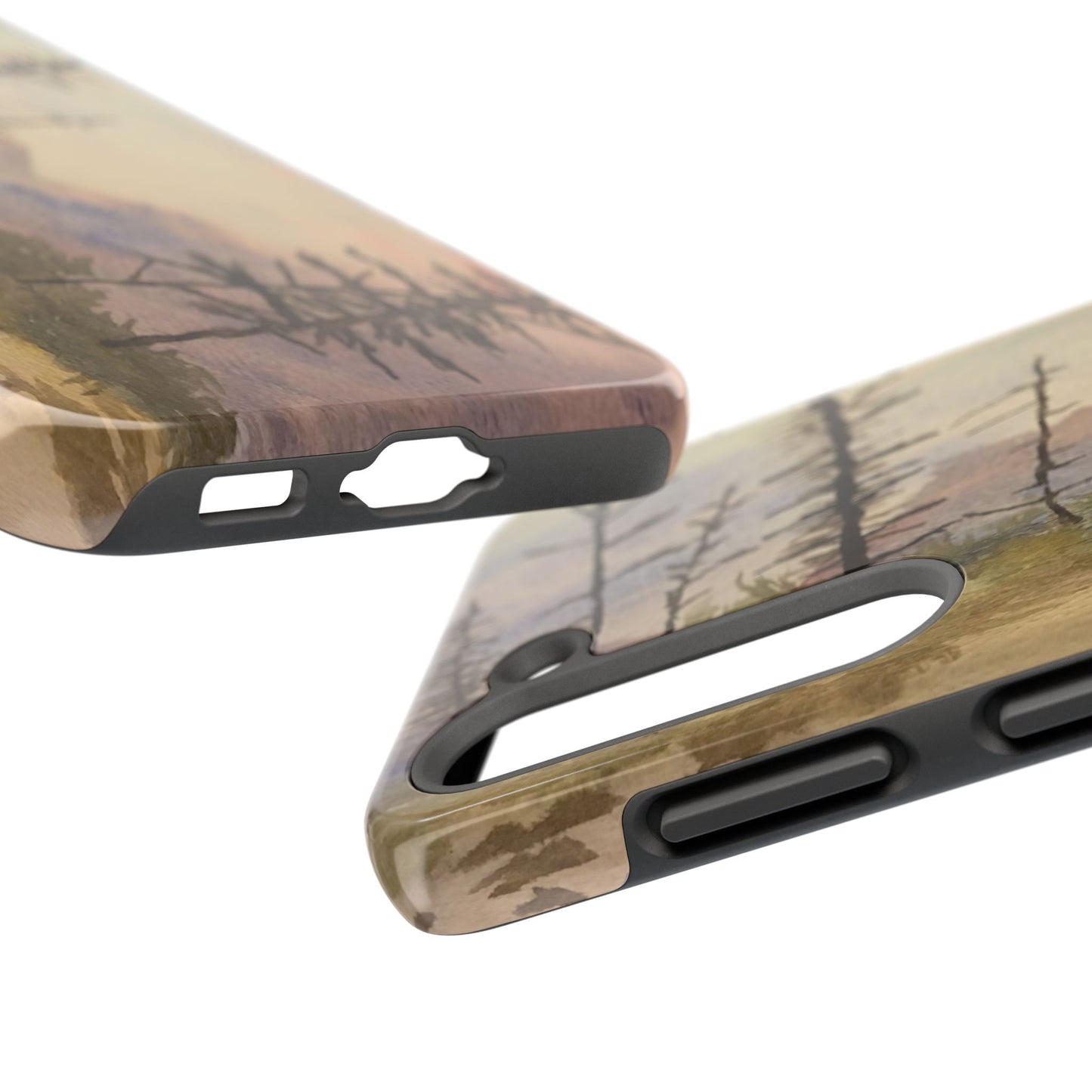 Glacier National Park After Fire Tough Phone Cases, iPhone & Samsung cases, wireless charging, mountains, nature, original artwork, gifts