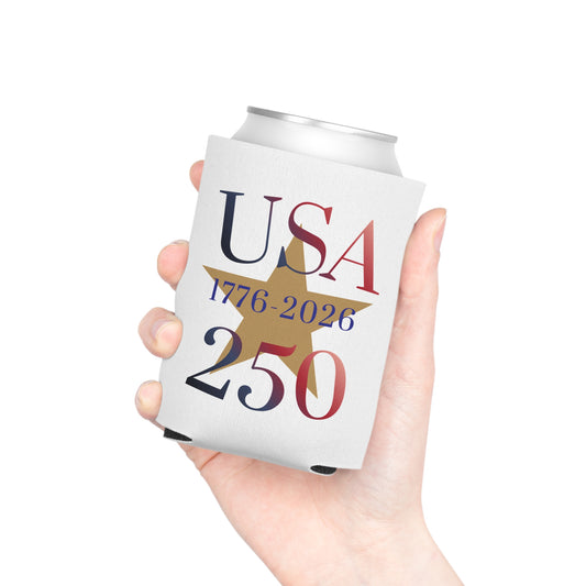 USA 250 Can Cooler – 1776-2026 Centennial Patriotic Koozie