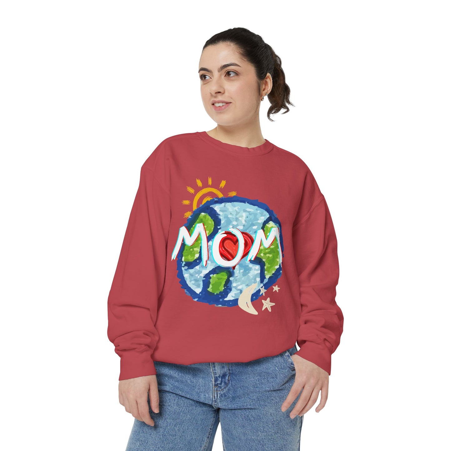 Mom’s World Graphic Unisex Sweatshirt for Mother’s Day
