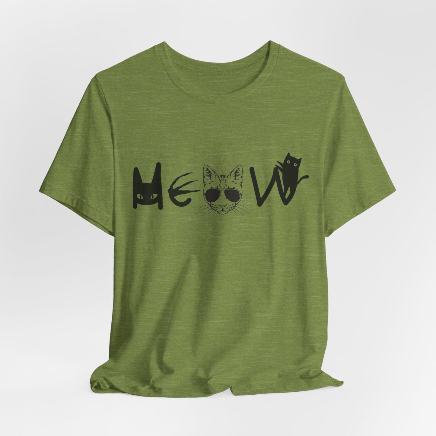 Meow Unisex Tee - Cats, Sassy, Fun Shirt for Halloween or Election Gift