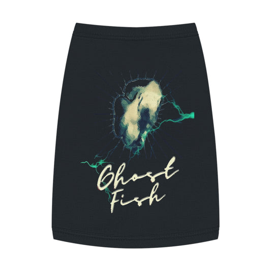 Ghost Fish Pet Tank Top, funny dog clothes, gifts, goofy, pet fashions, attitude, cotton, dog shirts, cat shirts, Halloween