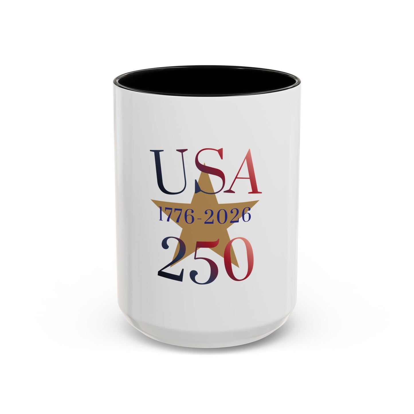 USA 250th Anniversary 1776 Accent Coffee Mug (11/15 oz)