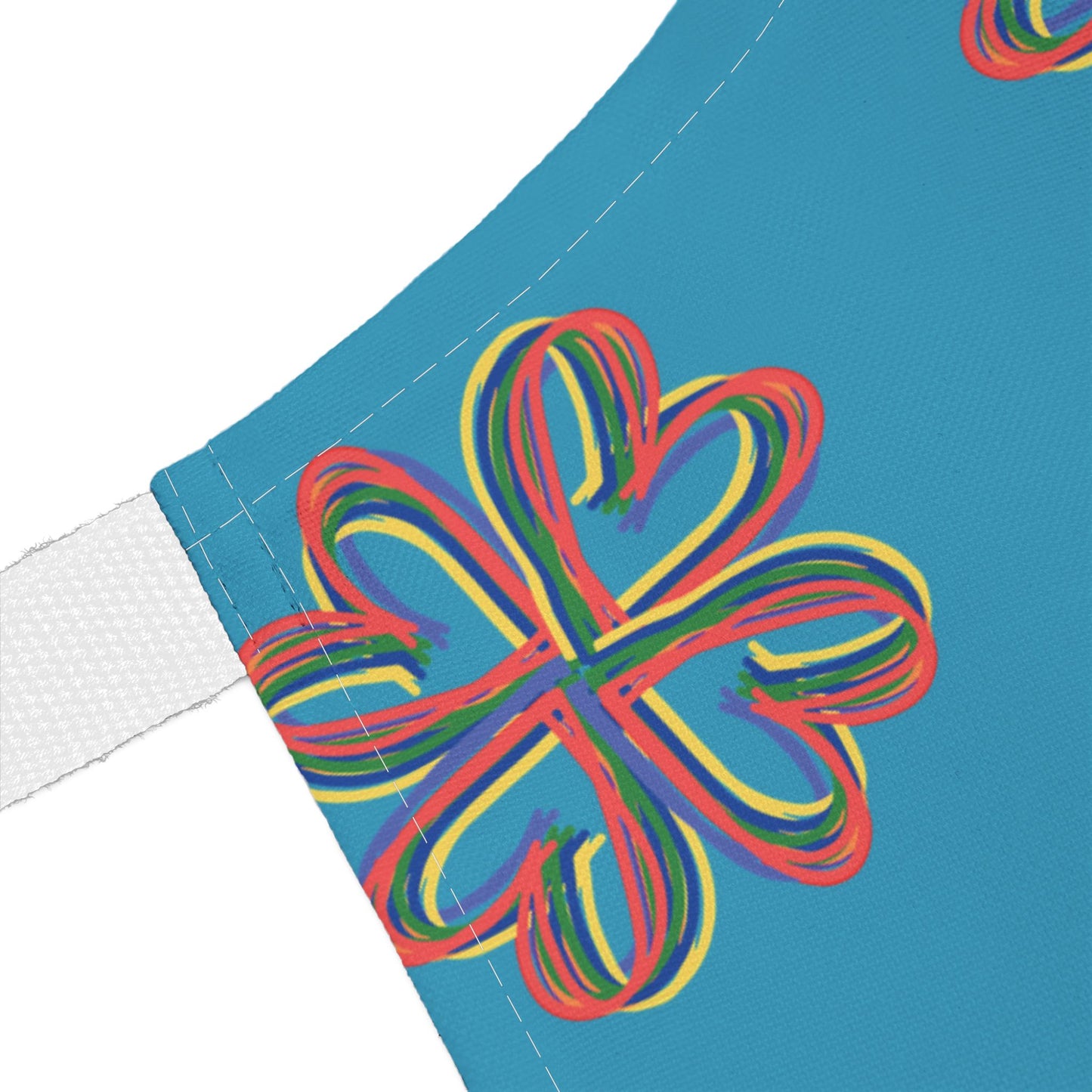 Apron, Turquoise Floral Unisex Chefs Apron, Grilling Cooking Kitchen Gender Neutral Gifts Women Men Friends Teens Birthday Christmas