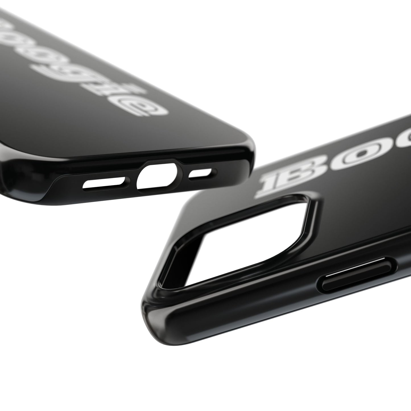 Boogie Black Tough Phone Cases, iPhone Samsung cases, wireless charging, gender neutral women men friends kids teens gift birthday Christmas