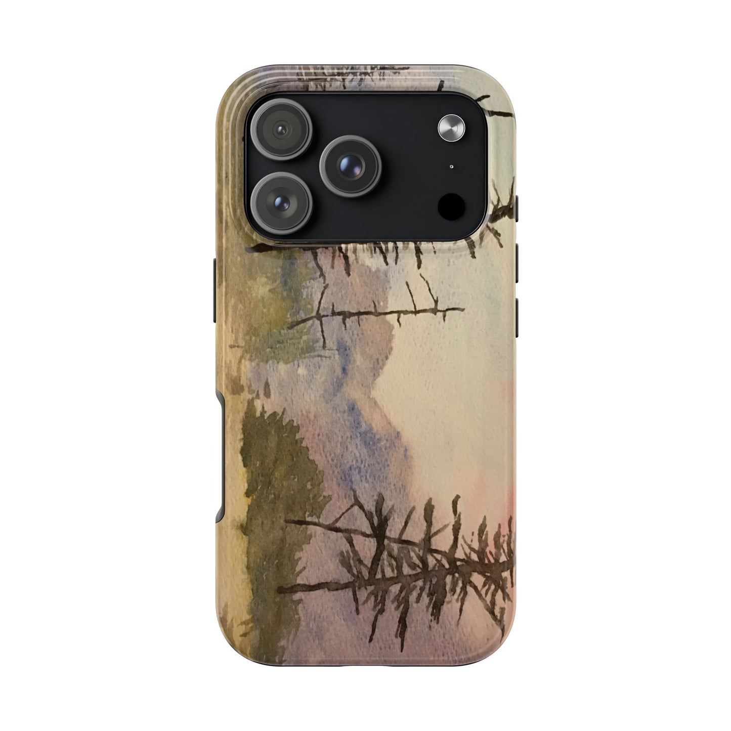 Glacier National Park After Fire Tough Phone Cases, iPhone & Samsung cases, wireless charging, mountains, nature, original artwork, gifts