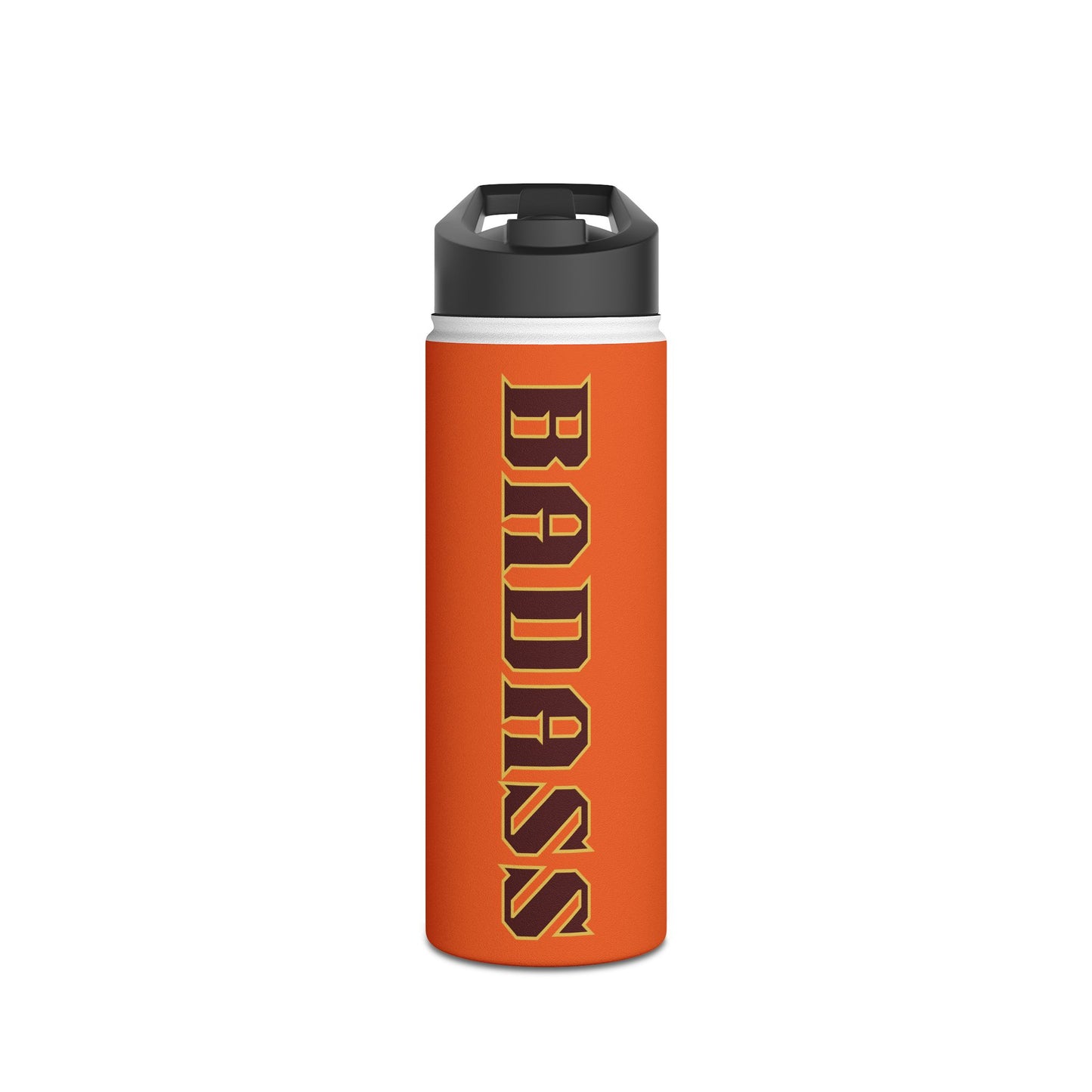 Badass Stainless Steel Water Bottle, Strong, Confident, Empowered, Bold, Exercise, Workout, Eco Friendly, Gender Neutral, Men, Women, Gifts