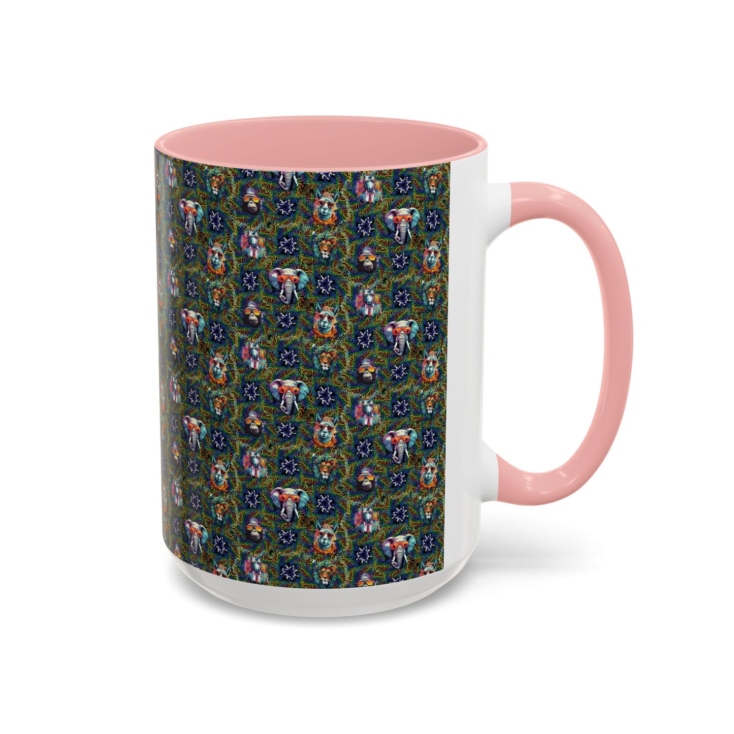 Wild & Cool Creatures Coffee Mug, Tea Cup, 5 Colors, Ceramic, BPA-Free, Gift Mom Dad Teen Kid Friend Coworker Birthday Christmas Cheap Gift