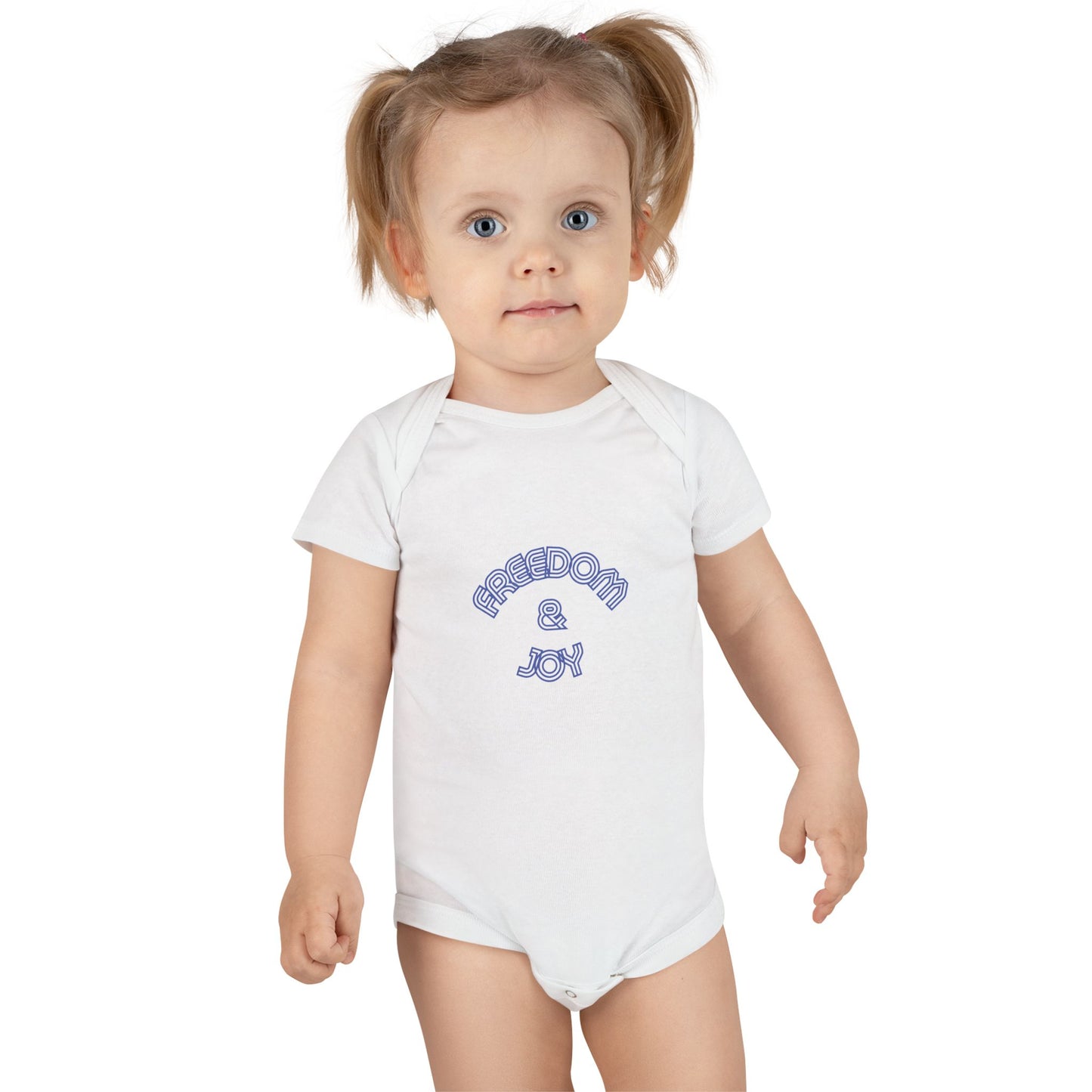 Freedom & Joy Onesie® Organic Baby Bodysuit, organic cotton, love, equality, gender neutral, gift, boys, girls, birthday, baby shower