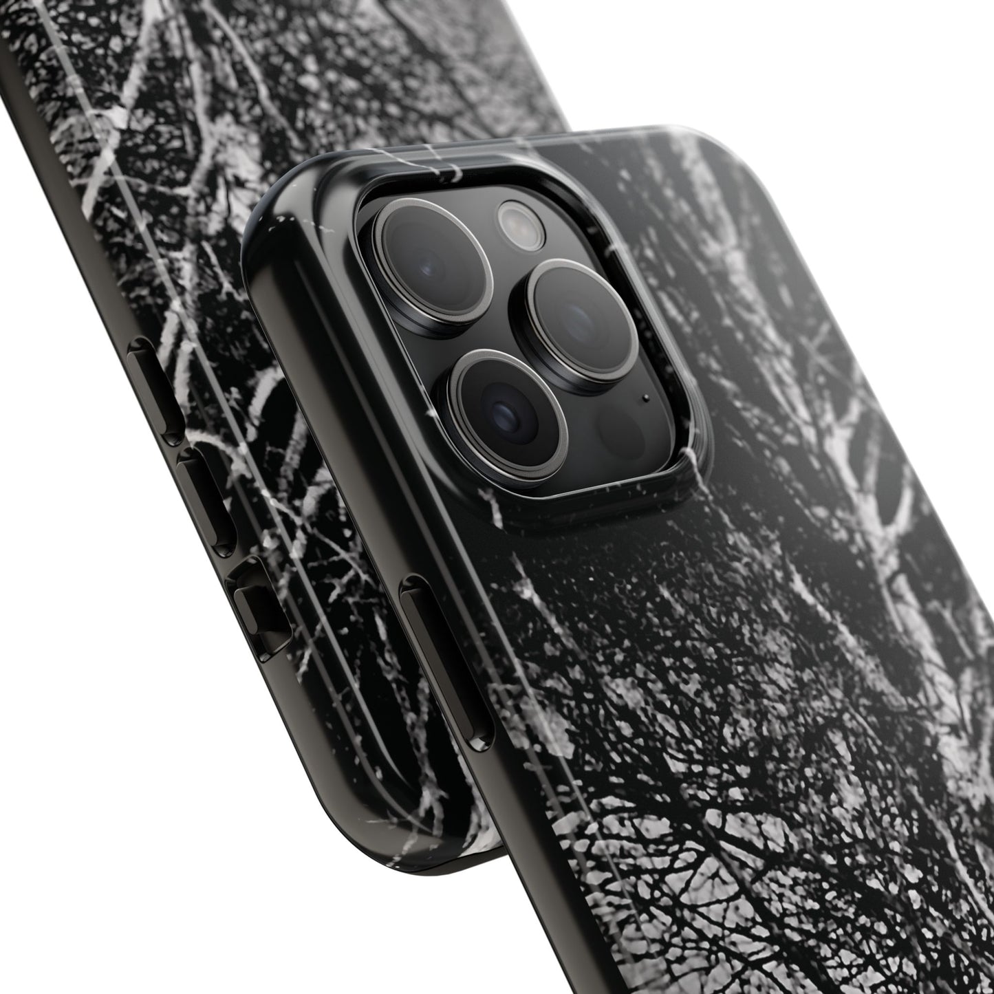 Worm Moon Night Trees Tough Phone Cases, iPhone & Samsung cases, wireless charging, trees, nature, spooky, original photo, gifts, Halloween