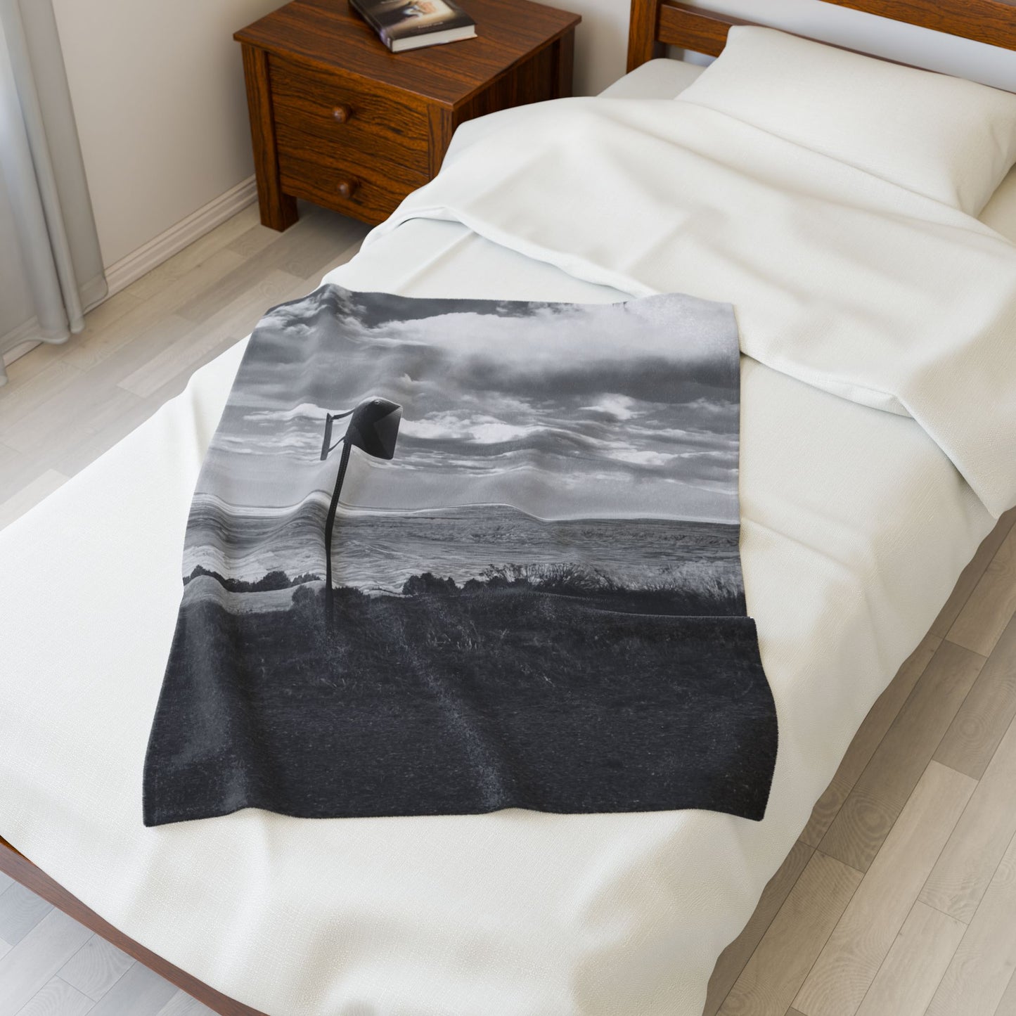 Road Sign Velveteen Blanket, Cozy Throw, Home Decor, Bed Cover, Dorm, Soft, Warm, Couch Blanket, Gift Birthday Wedding Anniversary Christmas