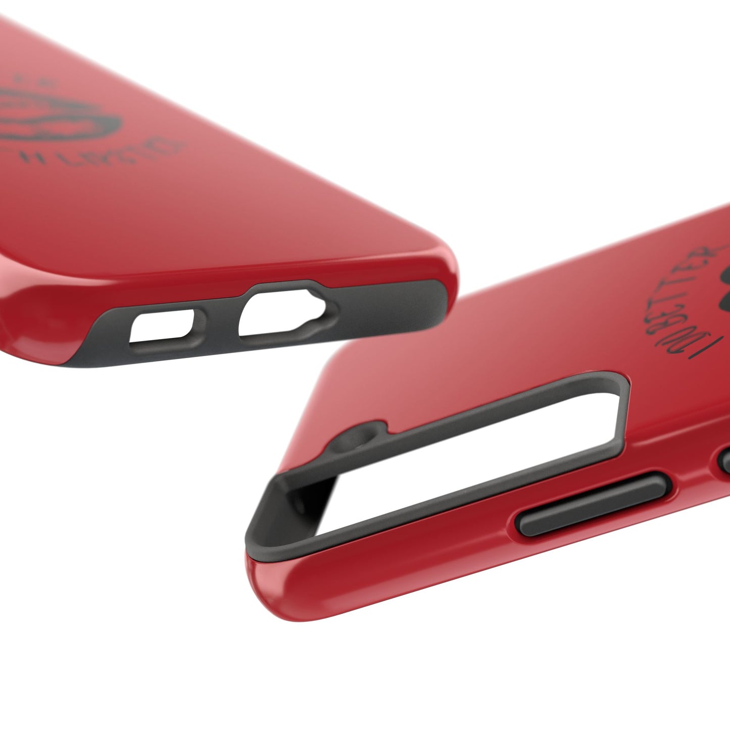 Red I Do Better With Lipstick Tough Phone Cases, Protective Phone Covers, Personalized Cell Phone Accessories, Stylish Phone Protectors