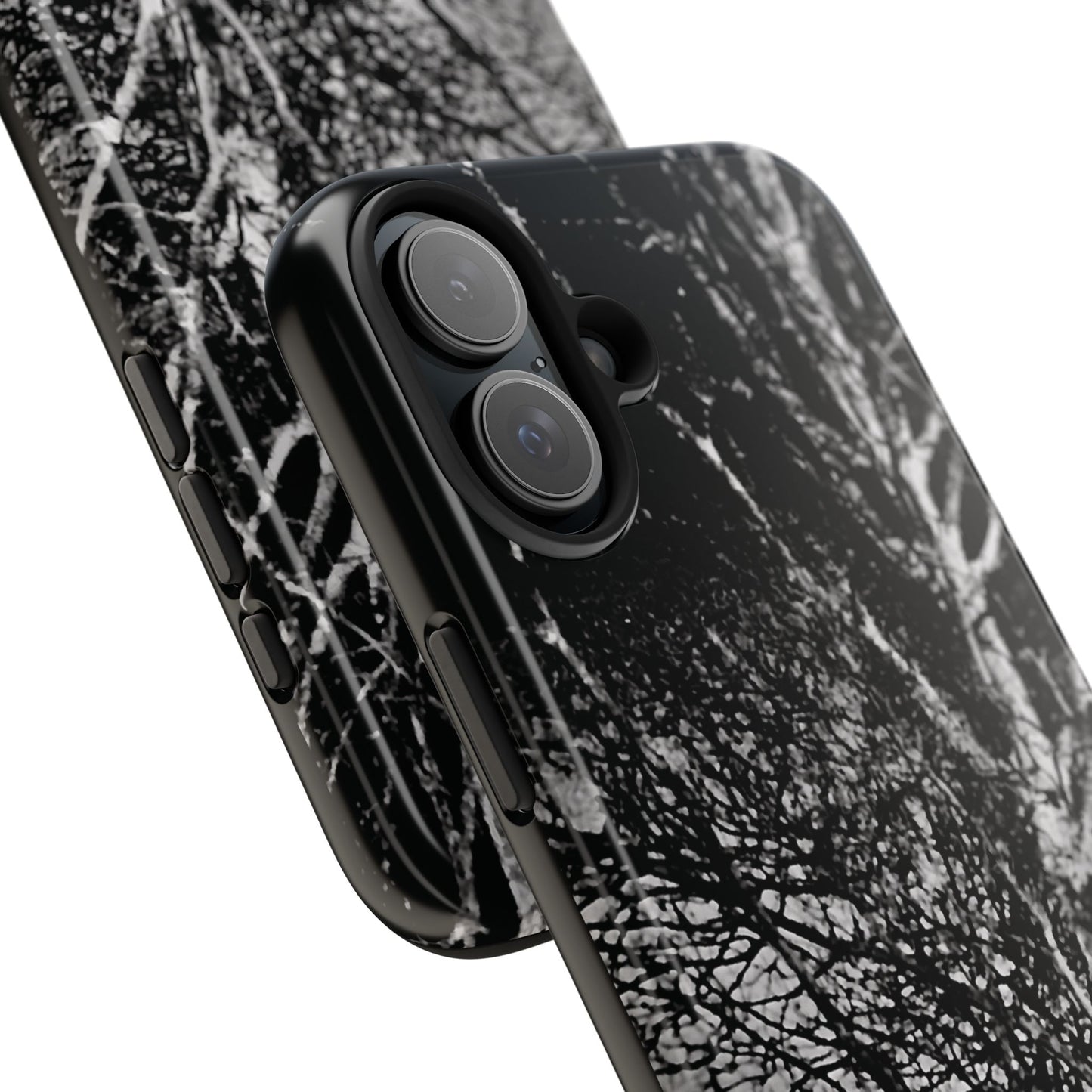 Worm Moon Night Trees Tough Phone Cases, iPhone & Samsung cases, wireless charging, trees, nature, spooky, original photo, gifts, Halloween