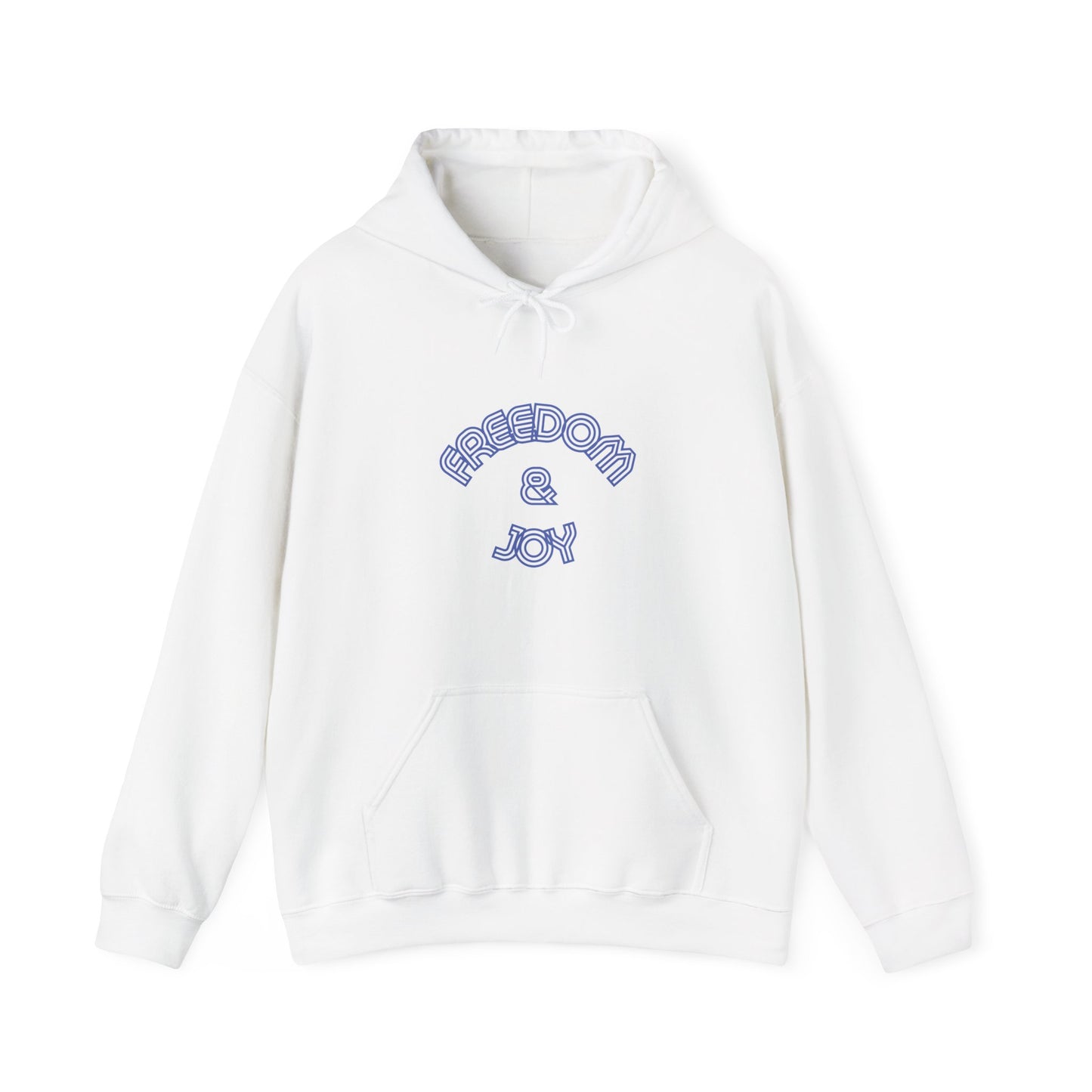 Freedom & Joy Unisex Heavy Blend™ Hooded Sweatshirt, America, Equality, Love, Political, Election, Gift, Comfy, Soft, Warm, Hoodie, Pullover