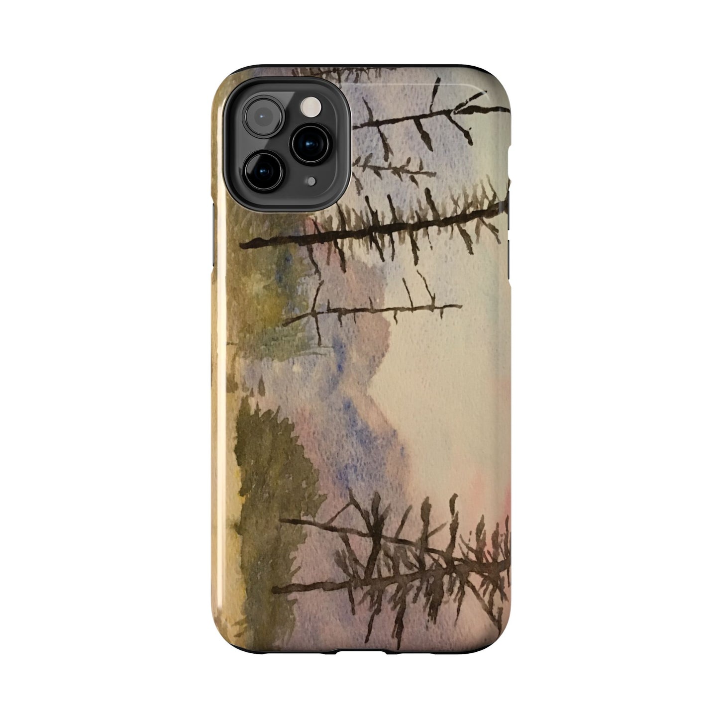 Glacier National Park After Fire Tough Phone Cases, iPhone & Samsung cases, wireless charging, mountains, nature, original artwork, gifts
