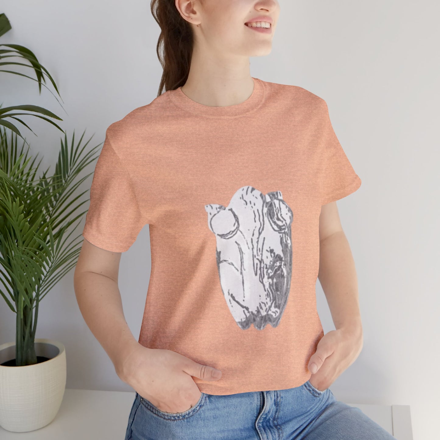 White Frog Unisex Tee - Nature and Animals Gender Neutral T-Shirt
