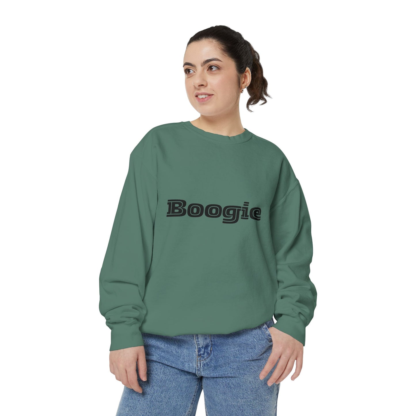 Boogie Sweatshirt - Dance Birthday Christmas Gift - Unisex Garment-Dyed