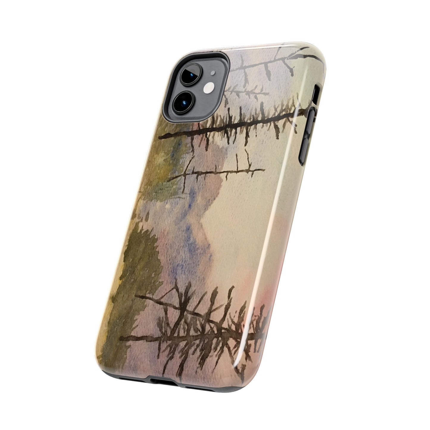 Glacier National Park After Fire Tough Phone Cases, iPhone & Samsung cases, wireless charging, mountains, nature, original artwork, gifts