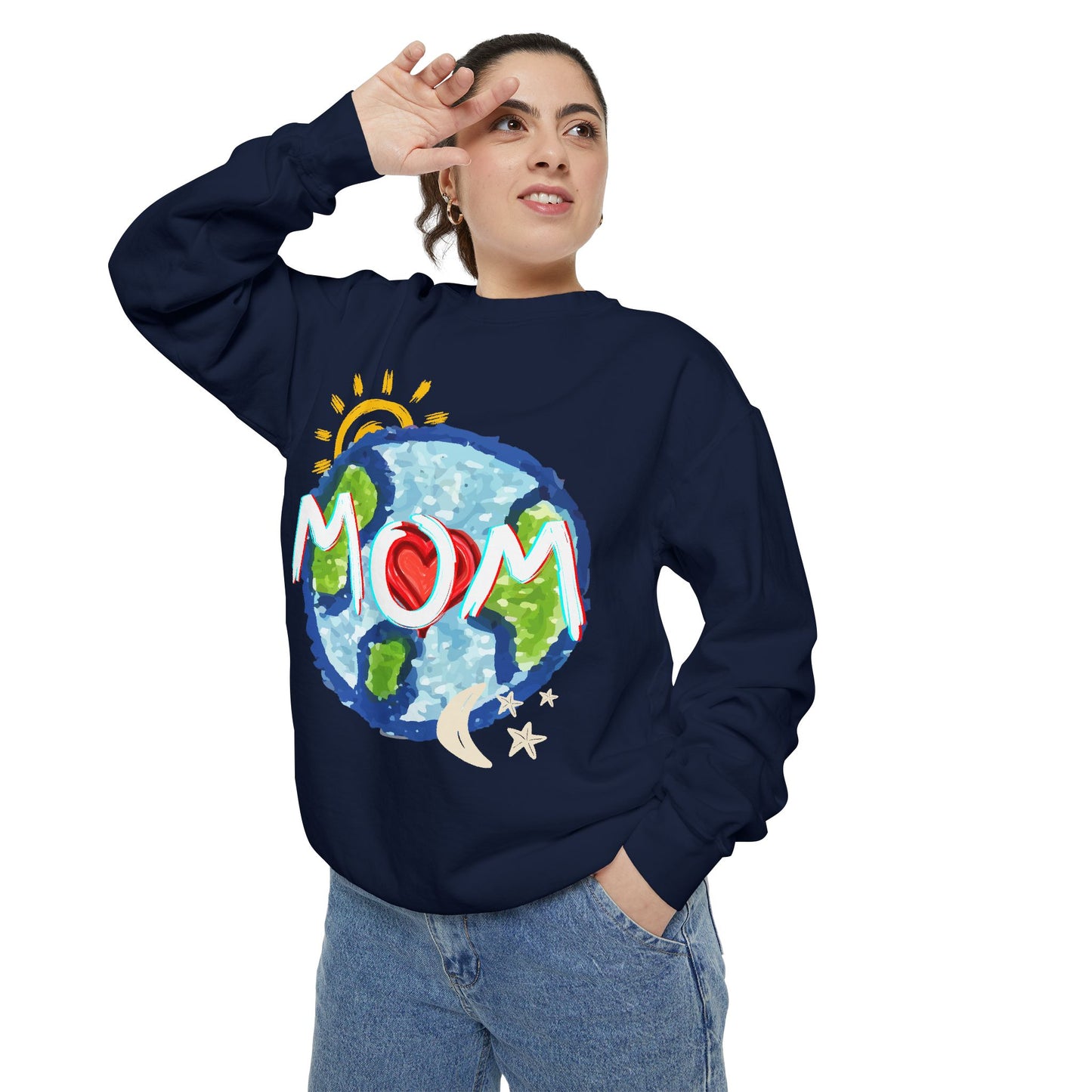 Mom’s World Graphic Unisex Sweatshirt for Mother’s Day