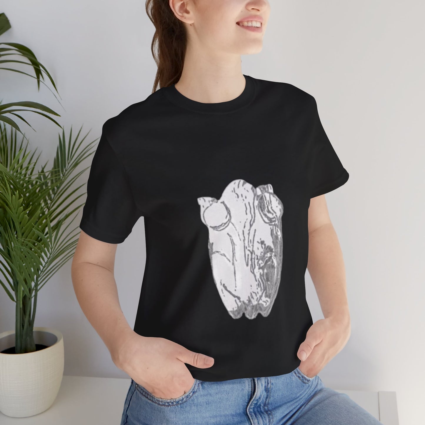 White Frog Unisex Tee - Nature and Animals Gender Neutral T-Shirt