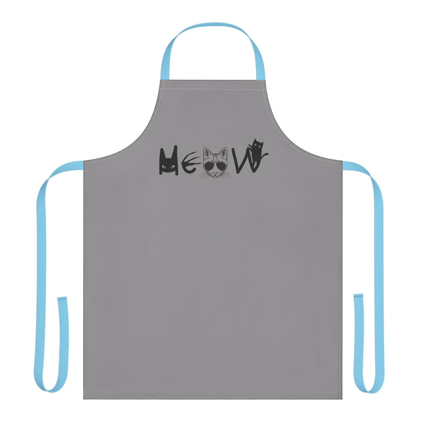 Meow Grey Unisex Chefs Apron