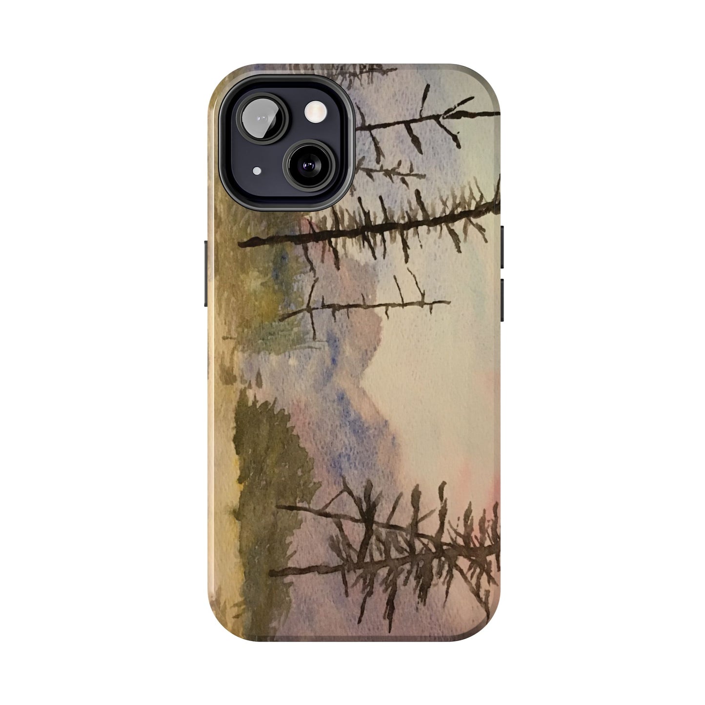 Glacier National Park After Fire Tough Phone Cases, iPhone & Samsung cases, wireless charging, mountains, nature, original artwork, gifts