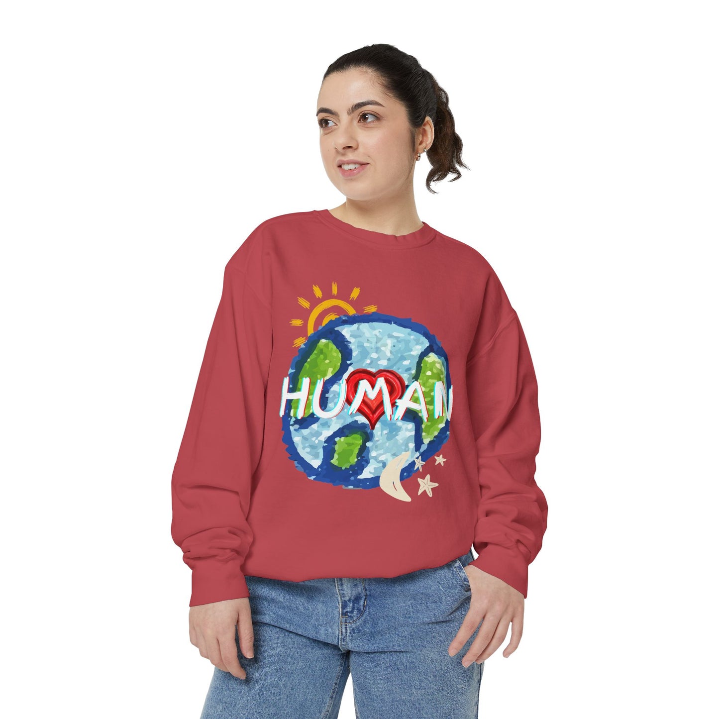 Human World Graphic Unisex Sweatshirt