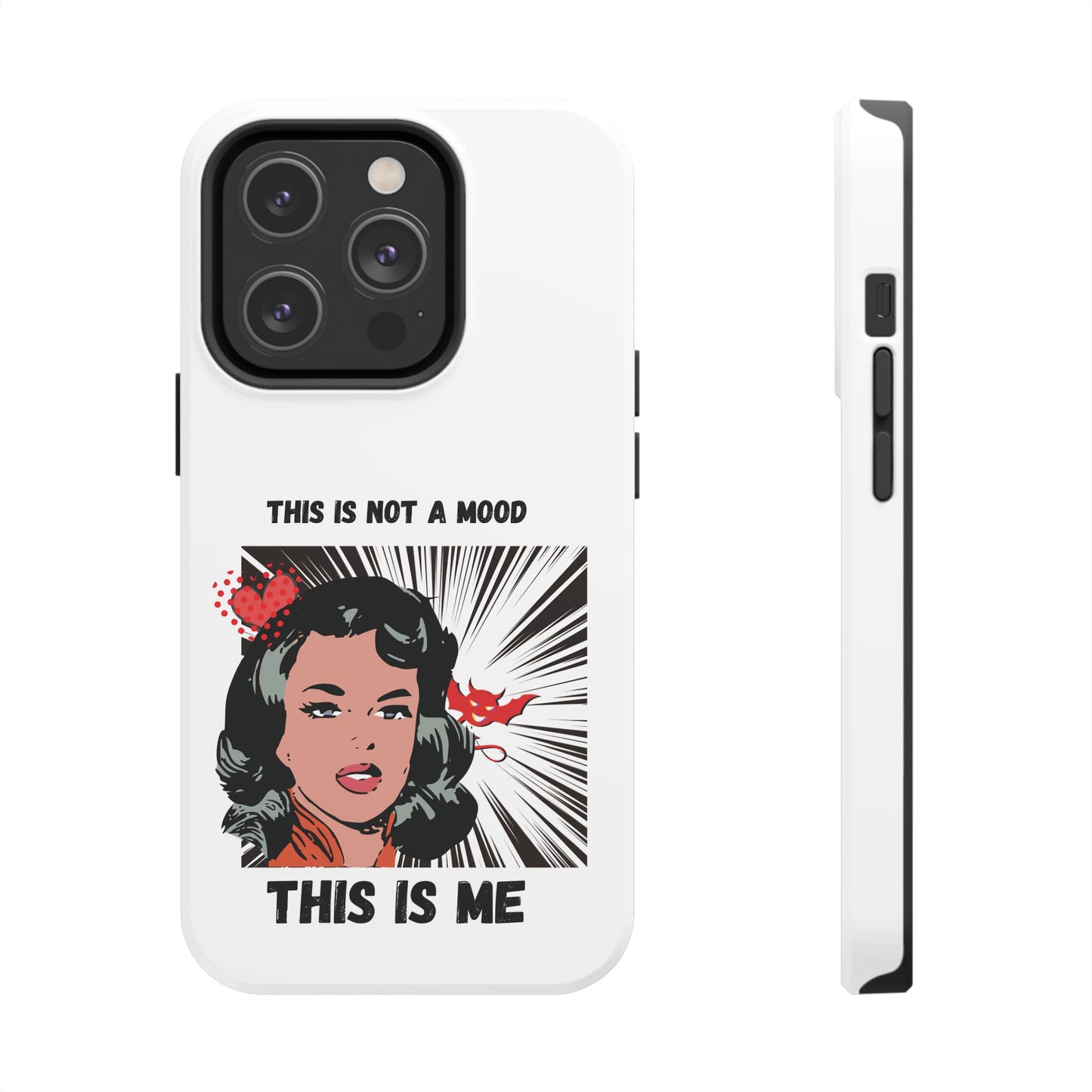 This is Not a Mood Tough Phone Cases, iPhone & Samsung cases, wireless charging, attitude, snarky, fun, gifts for women, gifts for friends