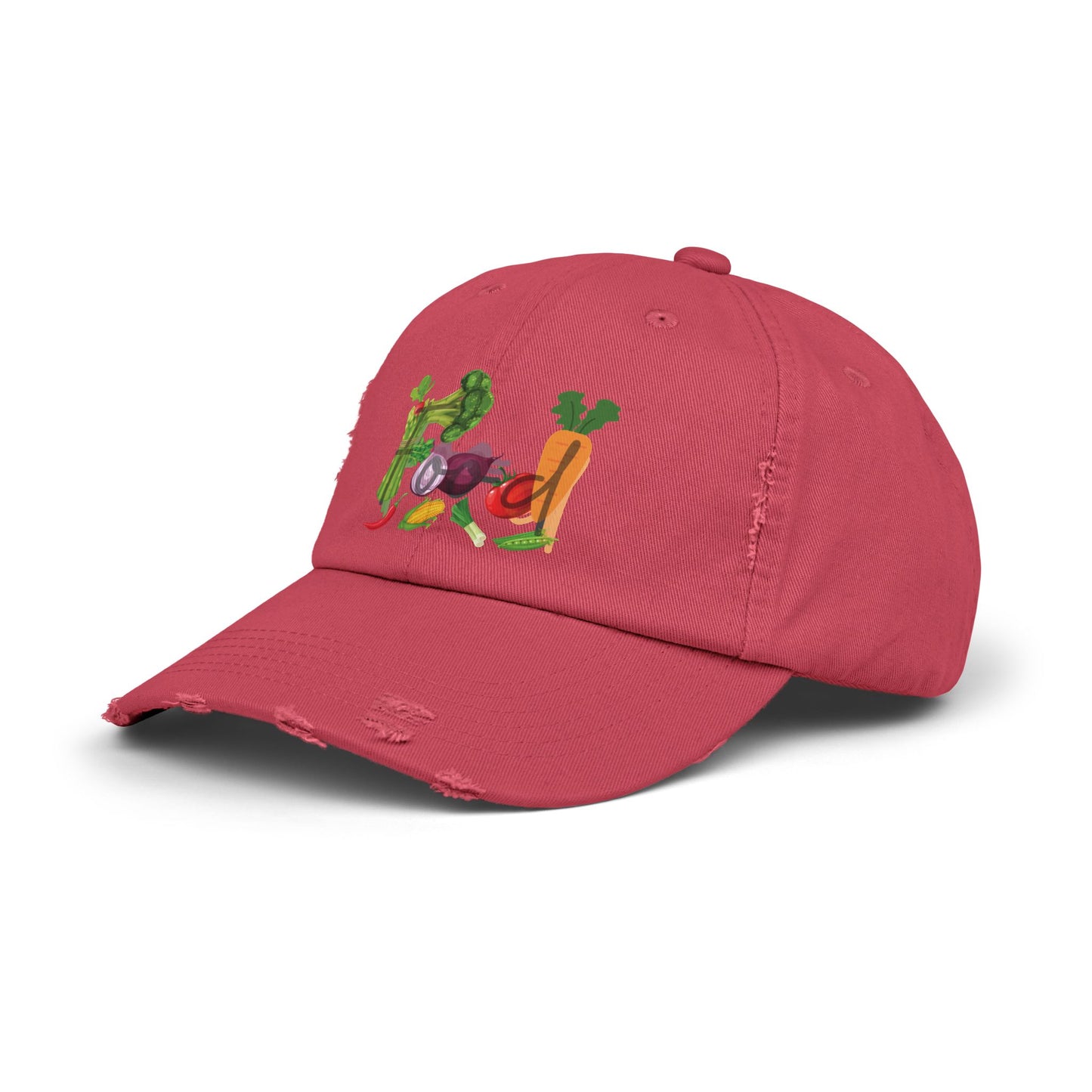 Food Vegetables Unisex Distressed Cap