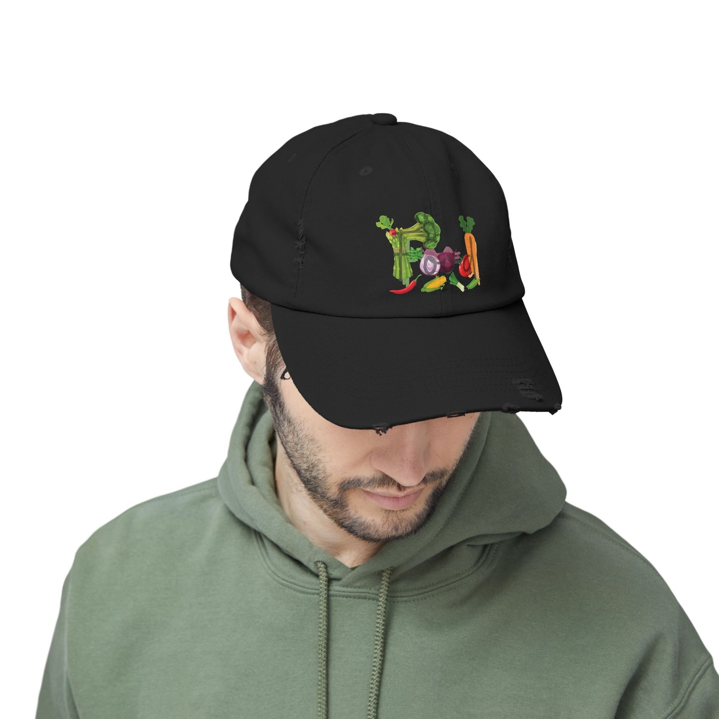 Food Vegetables Unisex Distressed Cap