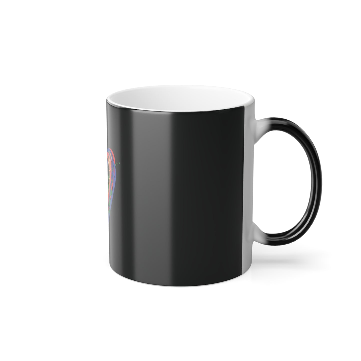 Rainbow Hearts & Shamrocks Color Morphing Mug 11oz St Patricks Day