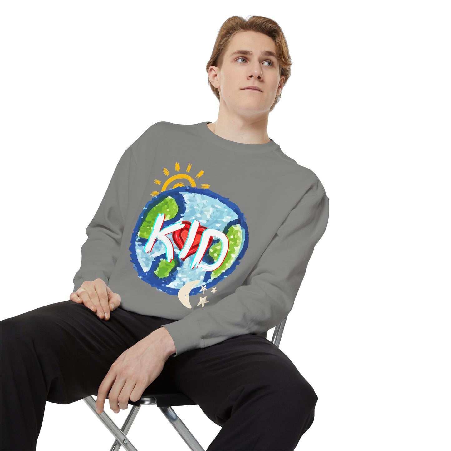 Kid World Graphic Unisex Sweatshirt