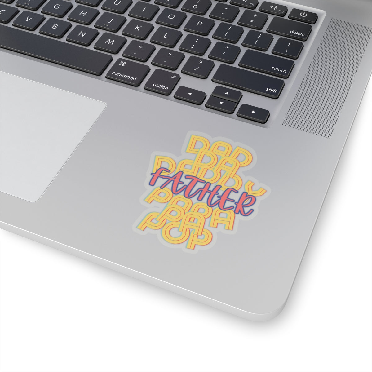 Father Dad Papa Sticker | Family Love Kiss-Cut Stickers Decals for Dads, Grandfathers, Uncles, Father's Day Gift, Vinyl Label