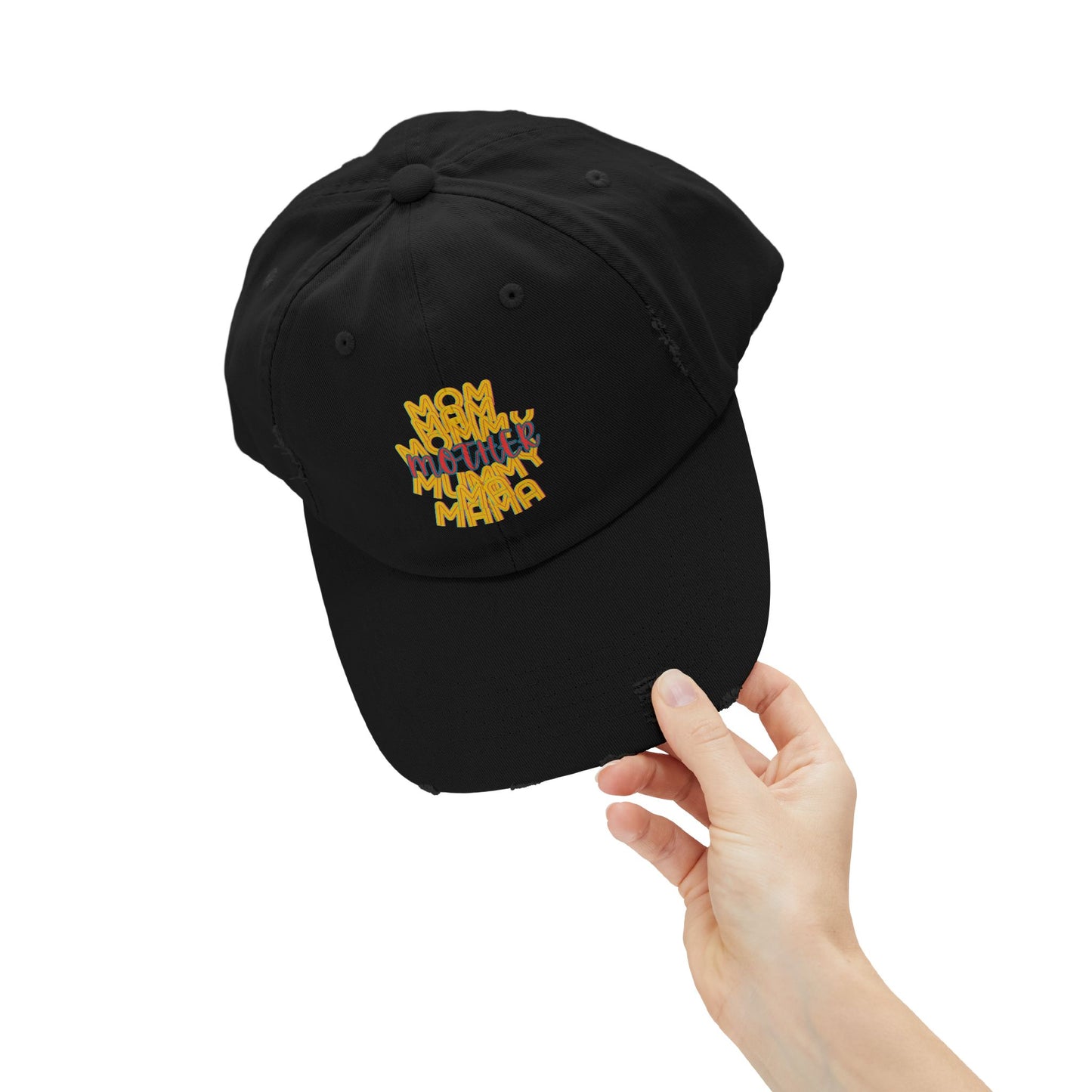 Mother Unisex Distressed Cap, Mom Mam Mommy Mummy Ma Mama, Mothers Day, Gift, Hats, Cotton Twill, Adjustable, Gifts for Women