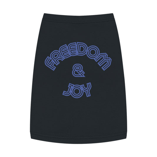 Freedom & Joy Pet Tank Top, love, happy, America, dog clothes, gifts, pet fashions, furry friends, cotton, dog shirts, cat shirts