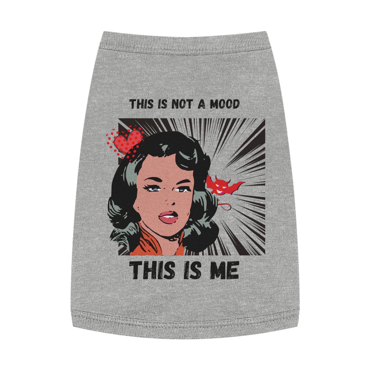 This Is Not A Mood Pet Tank Top, funny dog clothes, gifts, sarcastic, pet fashions, attitude, cotton, dog shirts, cat shirts