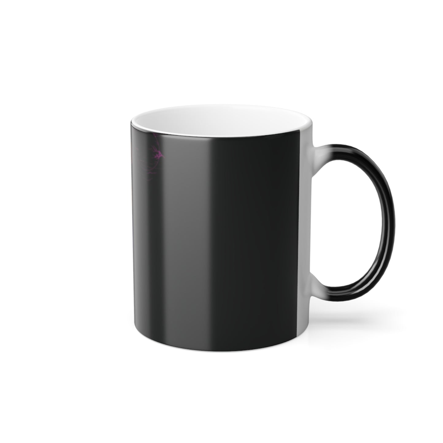Rabbit Moon Black Color Morphing Mug