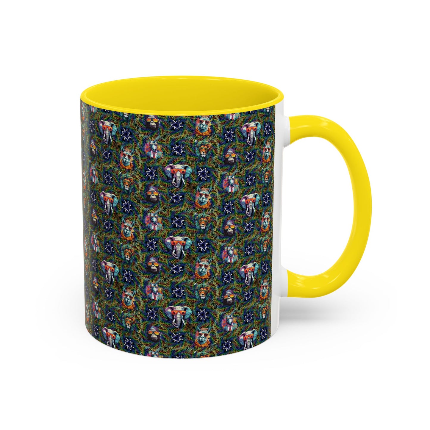 Wild & Cool Creatures Coffee Mug, Tea Cup, 5 Colors, Ceramic, BPA-Free, Gift Mom Dad Teen Kid Friend Coworker Birthday Christmas Cheap Gift