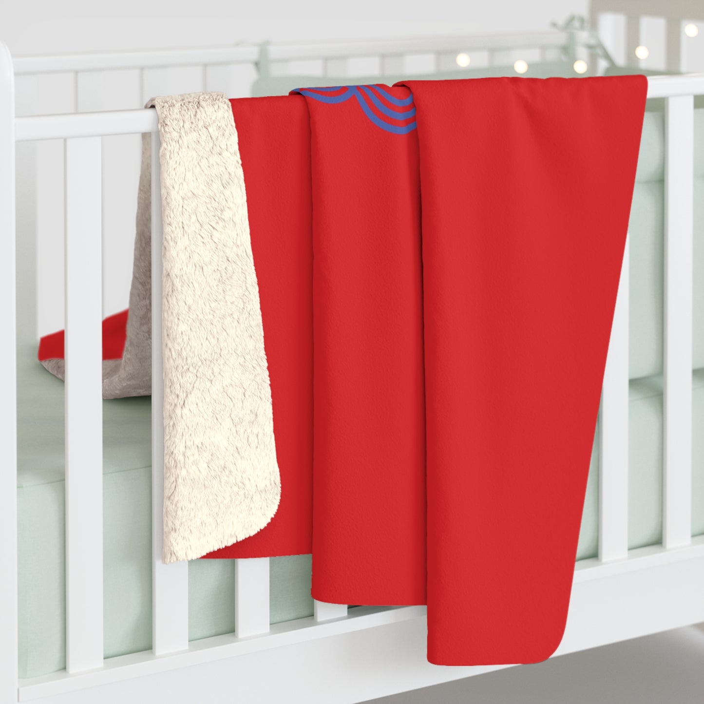 Freedom & Joy Red Sherpa Fleece Blanket, America, Love, Happy, Home Decor, Soft, Cozy, Holidays, Gift, Gender Neutral, Throw 50x60 60x80
