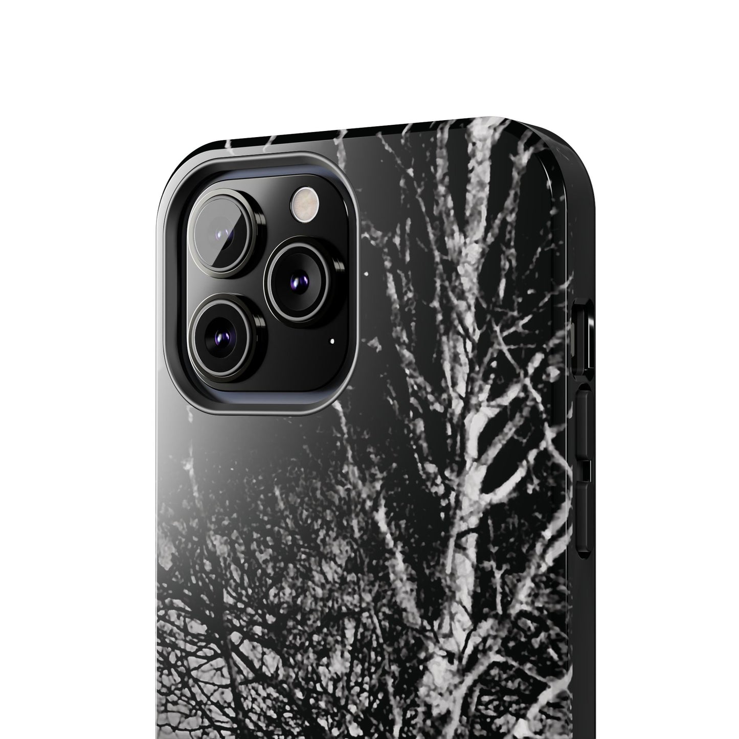 Worm Moon Night Trees Tough Phone Cases, iPhone & Samsung cases, wireless charging, trees, nature, spooky, original photo, gifts, Halloween