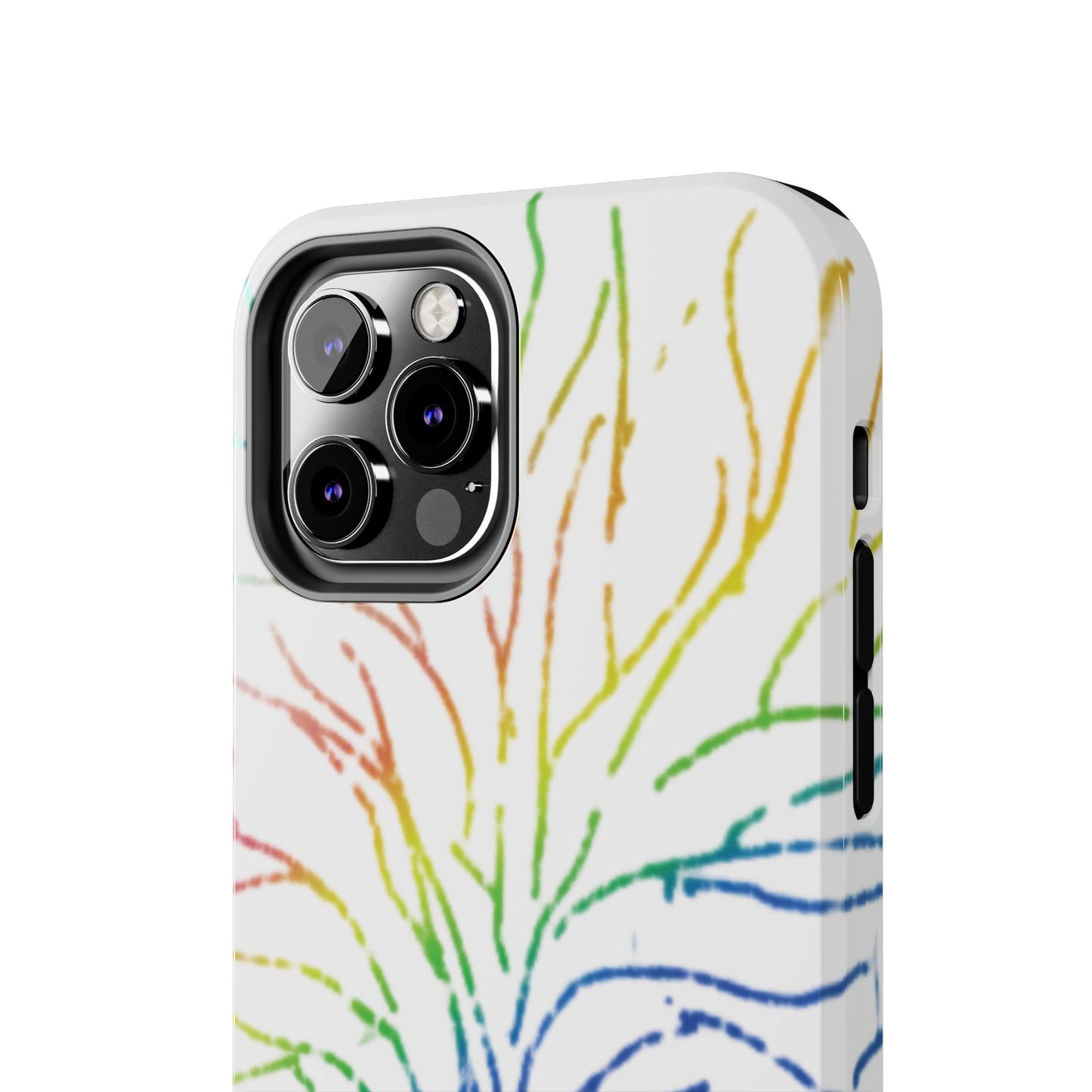 Rainbow Tree Tough Phone Cases - Colorful Nature Love Pride Gender Neutral Gifts for Friends, iPhone Samsung Wireless Charging Cover, LGBTQ+