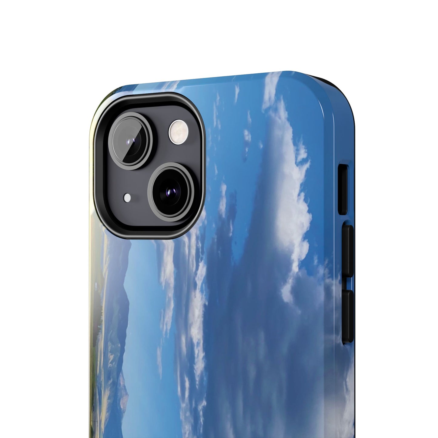 Western Clouds and Mountains Tough Phone Cases, iPhone & Samsung cases, wireless charging, sky, nature, landscape, original photo, gifts