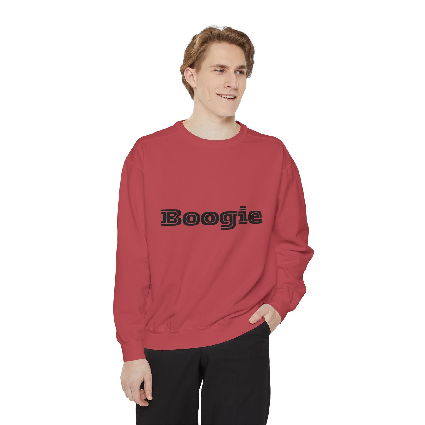 Boogie Sweatshirt - Dance Birthday Christmas Gift - Unisex Garment-Dyed