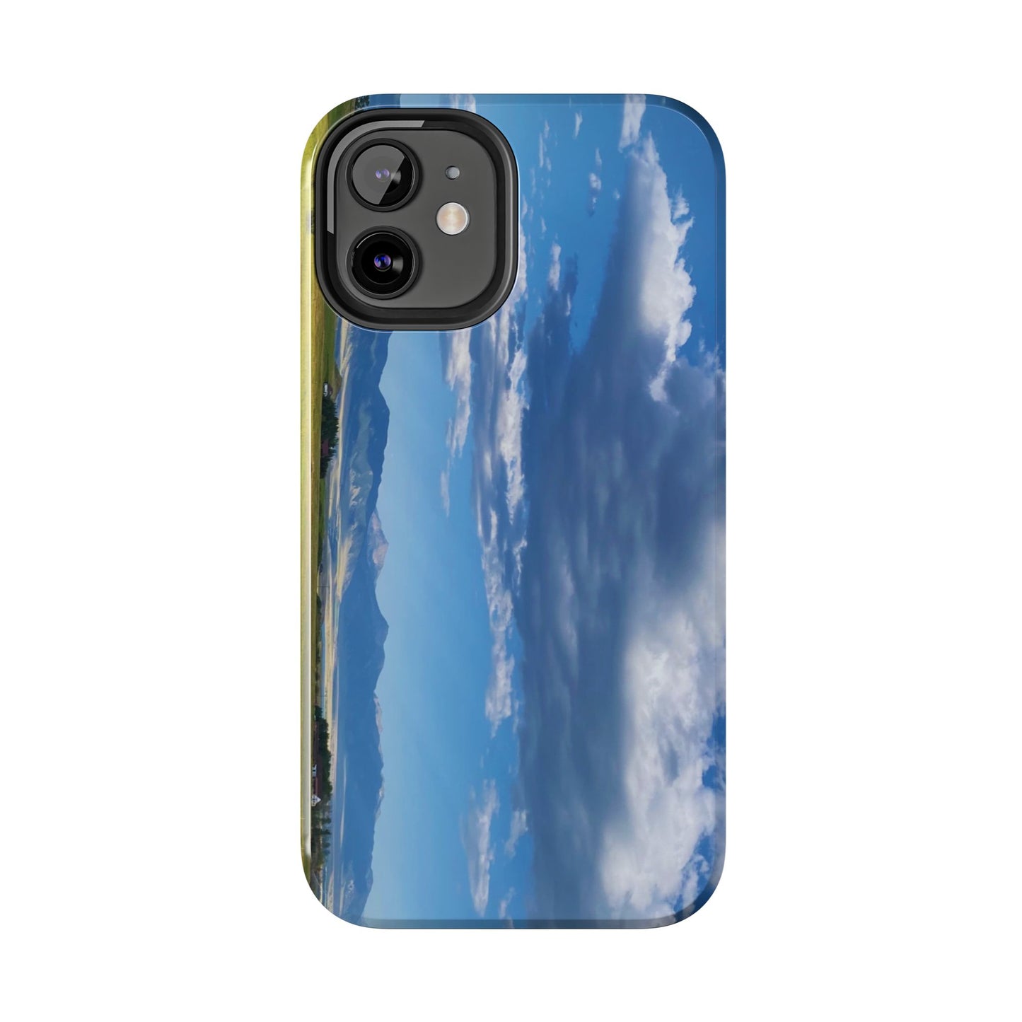 Western Clouds and Mountains Tough Phone Cases, iPhone & Samsung cases, wireless charging, sky, nature, landscape, original photo, gifts