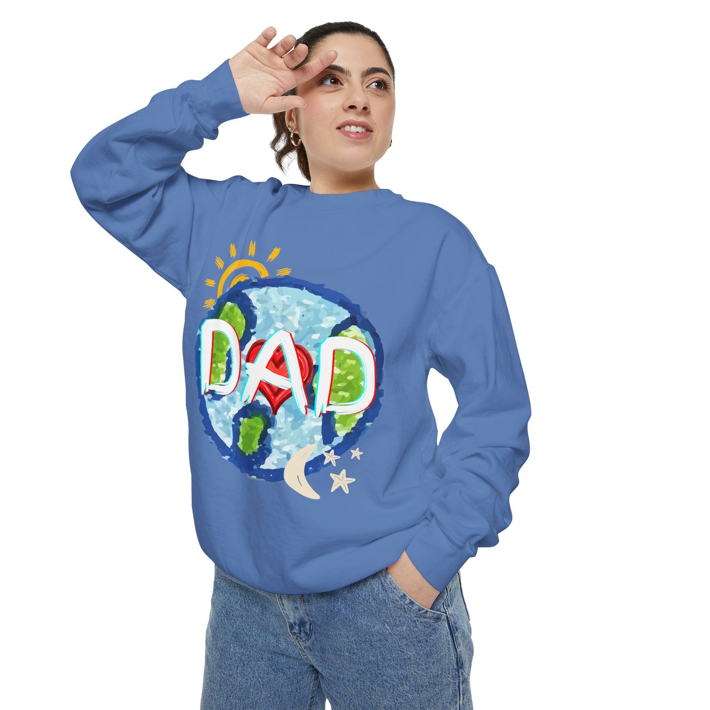 Dad's World Graphic Unisex Sweatshirt for Father's Day