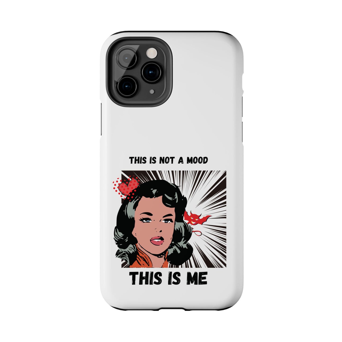 This is Not a Mood Tough Phone Cases, iPhone & Samsung cases, wireless charging, attitude, snarky, fun, gifts for women, gifts for friends